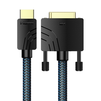 開(kāi)博爾hdmi轉(zhuǎn)dvi線接線4K60HZ電視電腦線PS4/Switch投影儀連接線