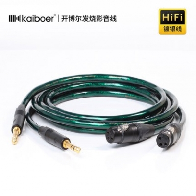 開(kāi)博爾大三芯6.5轉(zhuǎn)卡農(nóng)母6.35m轉(zhuǎn)卡農(nóng)公母聲卡調(diào)音功放話筒音頻線