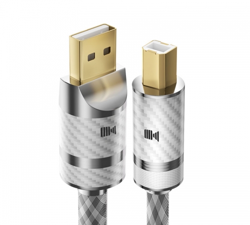 開(kāi)博爾純銀USB解碼線(xiàn)HIFI聲卡DAC解碼器USB線(xiàn)A-B DAC音頻連接線(xiàn)